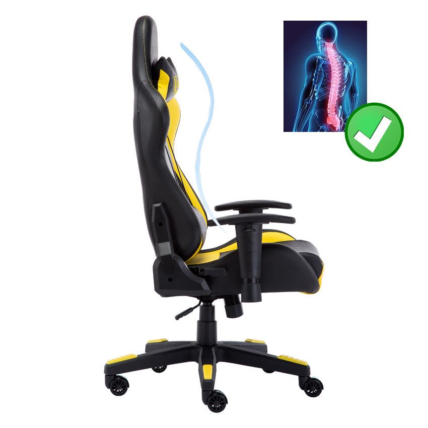 LC Power Gaming Stuhl, Büro Sessel LC-Power 600BY schwarz/gelb LC Power Gaming Stuhl, Büro Sessel LC-Power 600BY schwarz/gelb